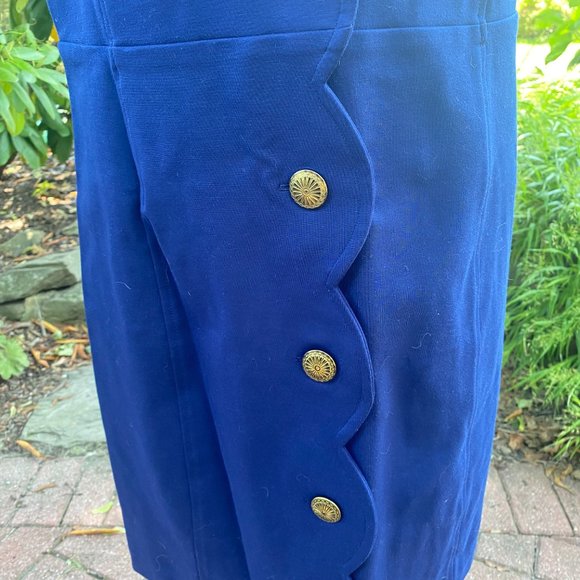 Anthropologie Maeve Scalloped Buttondown Dress - Picture 3 of 5